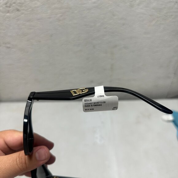 Dolce & Gabbana Sunglasses DG4437 501/87 Black Frame And Lenses - Picture 2 of 6